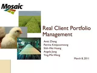 Real Client Portfolio Management