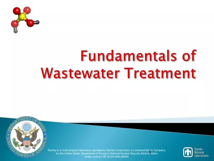 fundamentals of wastewater treatment