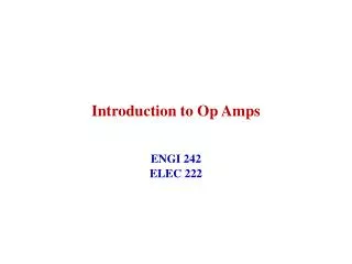 Introduction to Op Amps