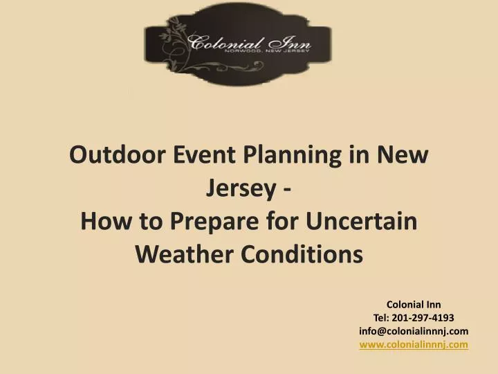 outdoor event planning in new jersey how to prepare for uncertain weather conditions