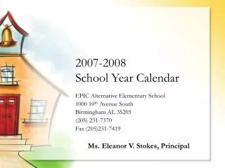 2007-2008 School Year Calendar