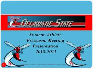 Student-Athlete Preseason Meeting Presentation 2010-2011