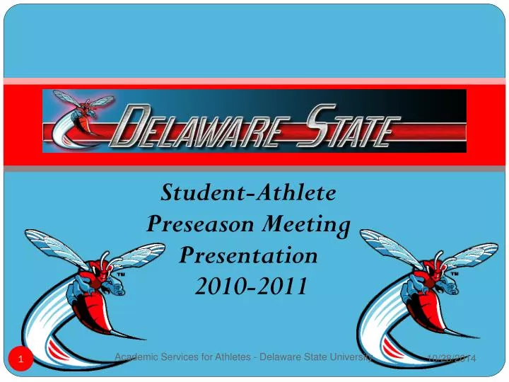 student athlete preseason meeting presentation 2010 2011