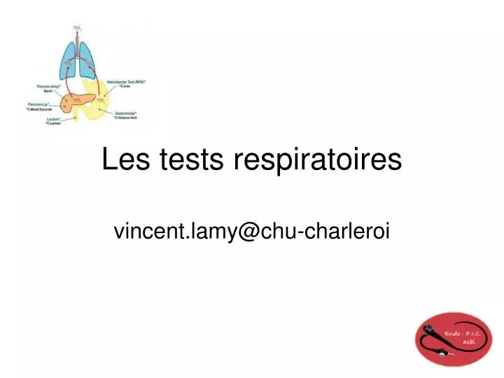 les tests respiratoires