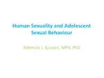 Human Sexuality and Adolescent Sexual Behaviour - slide 1