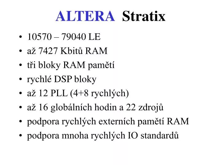 altera stratix