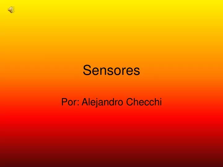 sensores