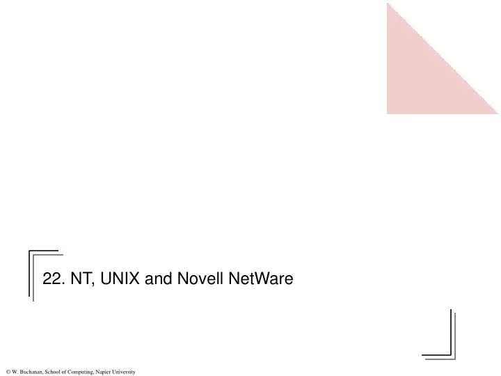 22 nt unix and novell netware