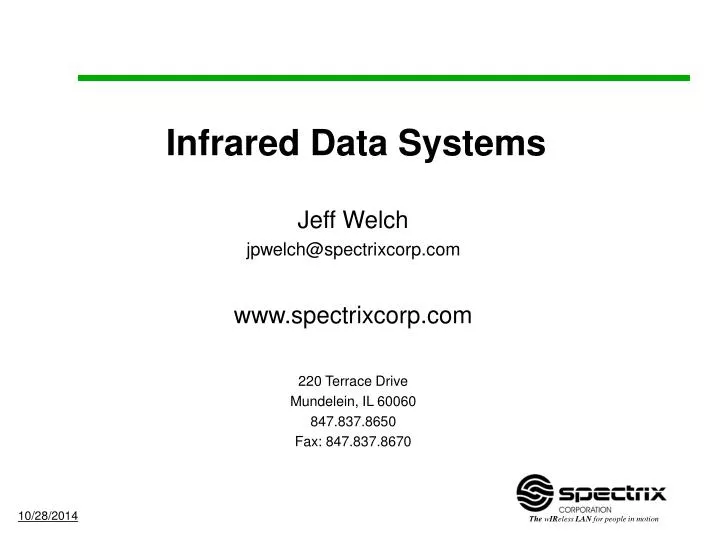 infrared data systems