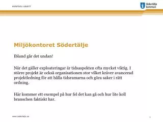 milj kontoret s dert lje