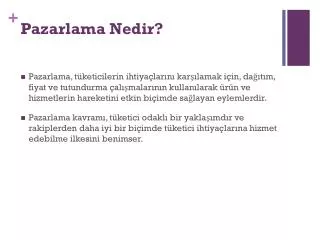 pazarlama nedir
