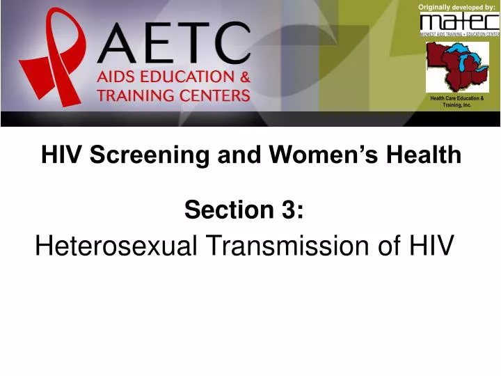hiv screening and women s health