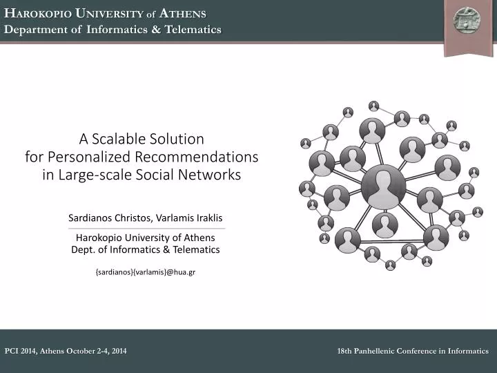 a scalable solution for personalized recommendations in large scale social networks
