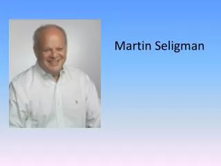 martin seligman