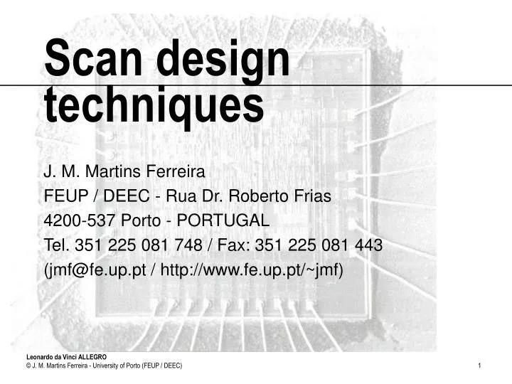 scan design techniques