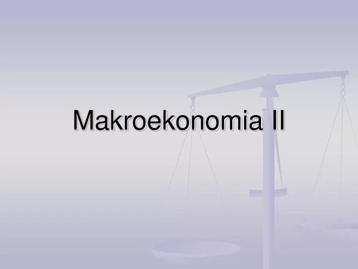 makroekonomia ii