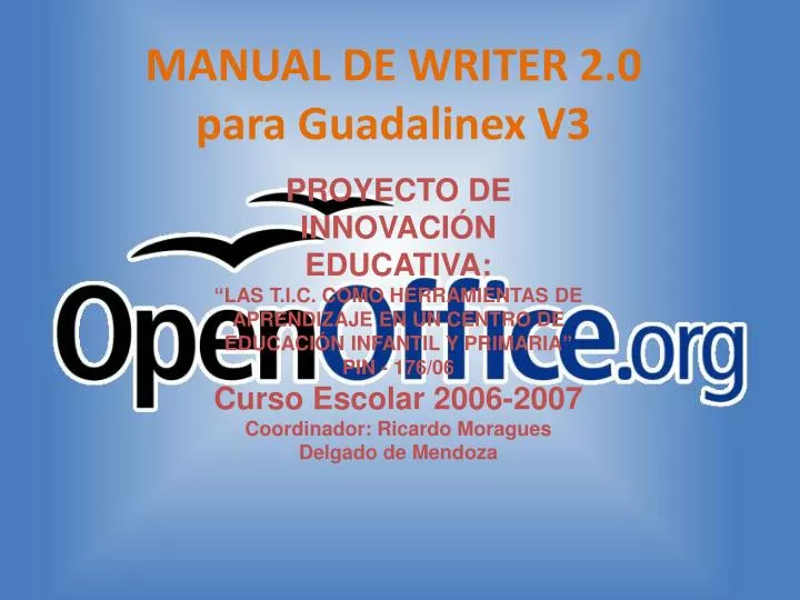 manual de writer 2 0 para guadalinex v3