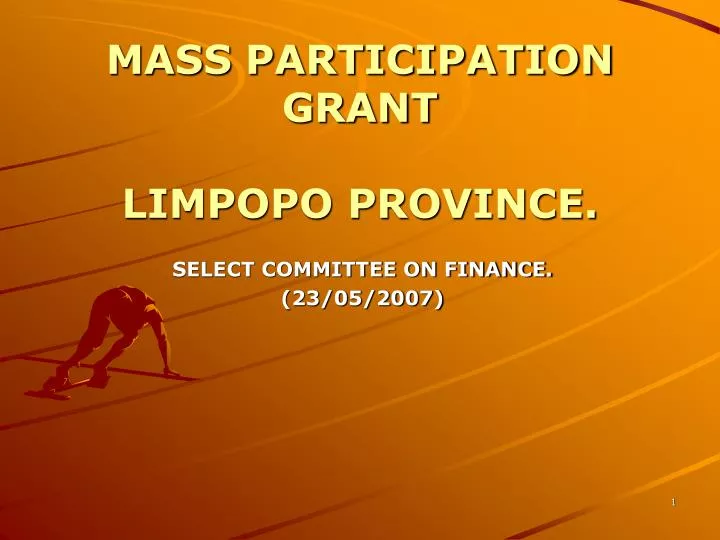 mass participation grant limpopo province