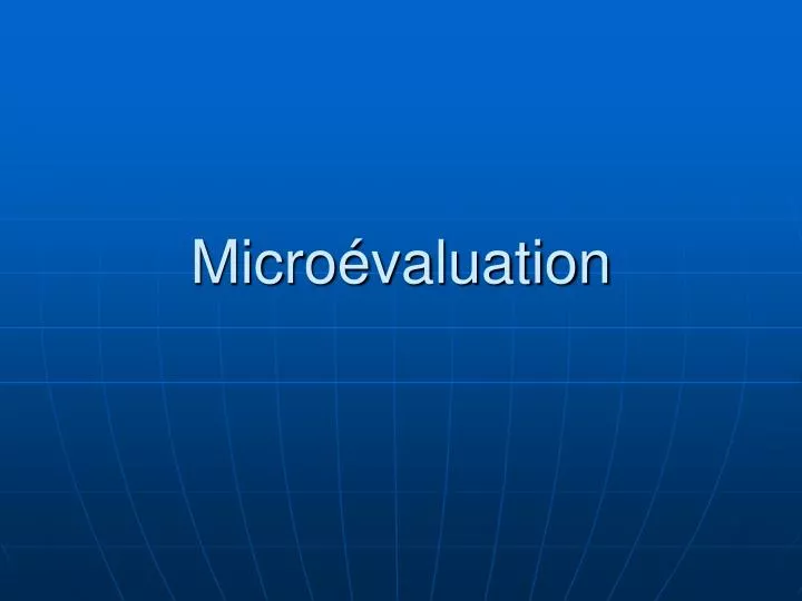 micro valuation