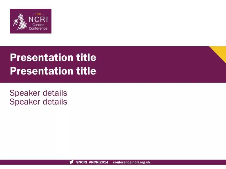 presentation title presentation title