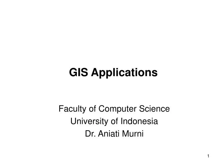 gis applications