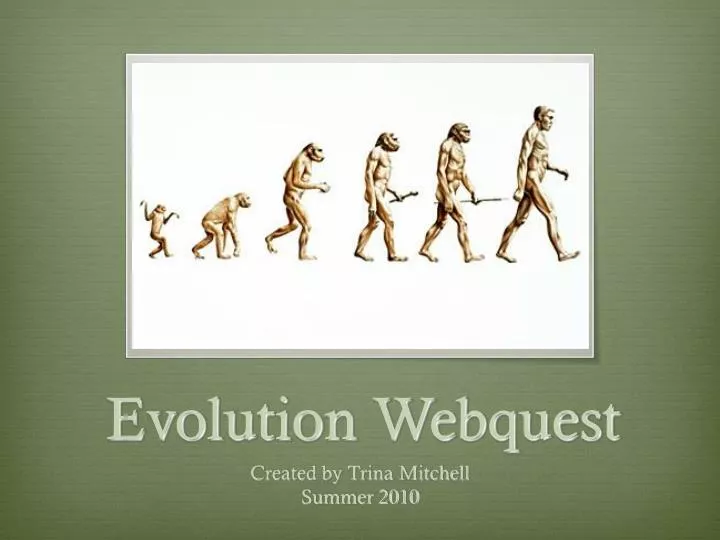 evolution webquest