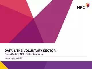 Data &amp; the voluntary sector