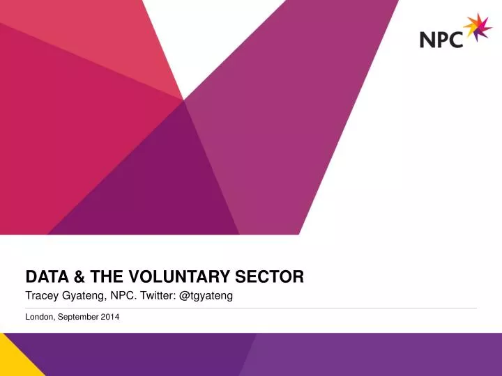data the voluntary sector