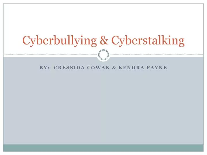 cyberbullying cyberstalking