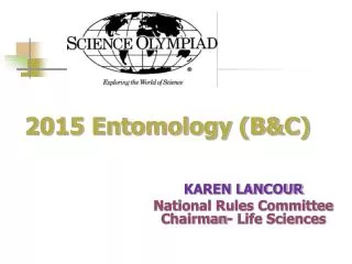 2015 Entomology (B&amp;C)