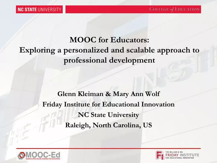 mooc for educators exploring a personalized and scalable approach to professional development