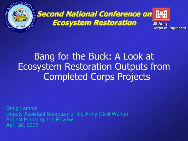 second national conference on ecosystem restoration