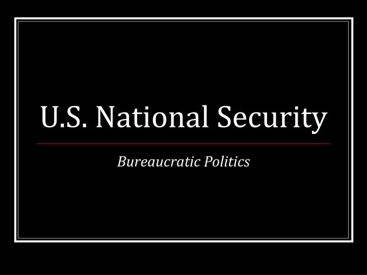 u s national security
