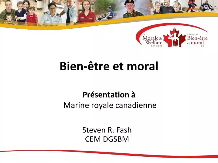 bien tre et moral pr sentation marine royale canadienne