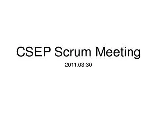 csep scrum meeting