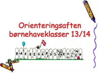 orienteringsaften b rnehaveklasser 13 14