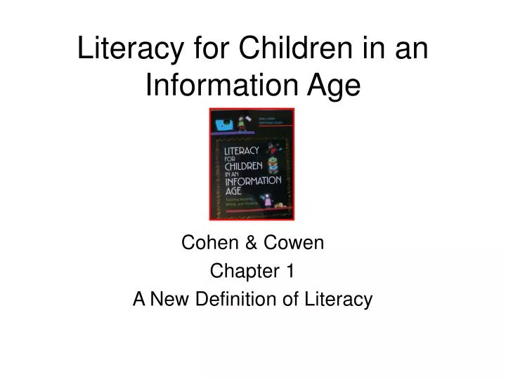 literacy for children in an information age