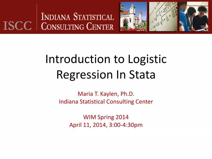 introduction to logistic regression in stata