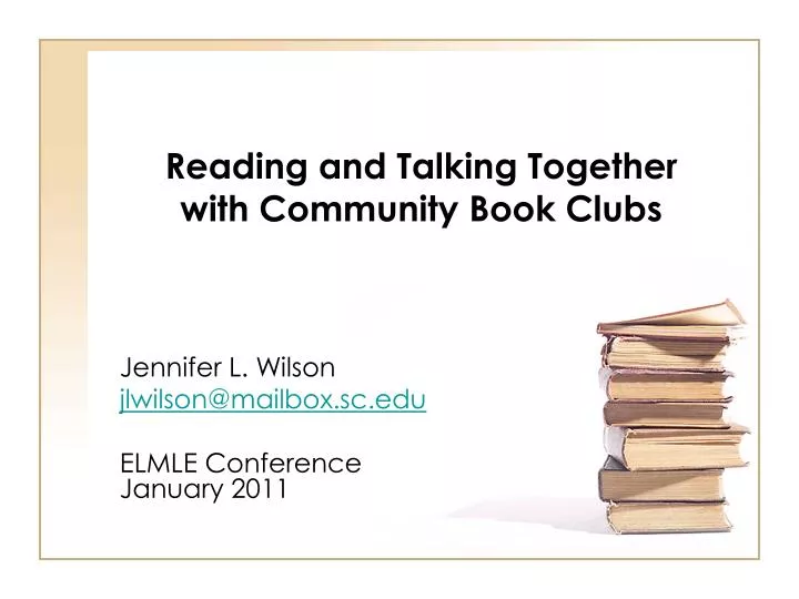 reading and talking together with community book clubs