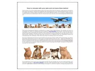 Did you find your pet-friendly Pets Travel and Export Servi