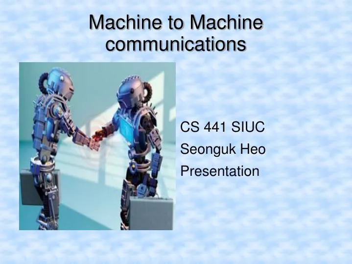 machine to machine communications