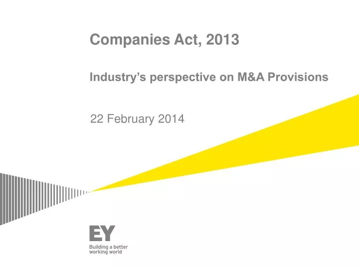 companies act 2013 industry s perspective on m a provisions