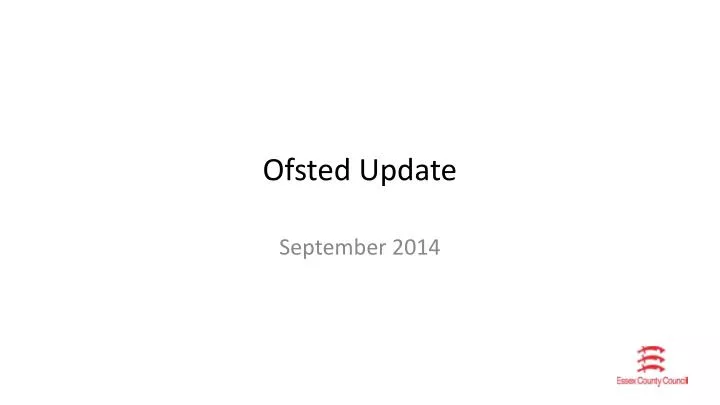 ofsted update