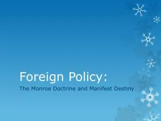 Foreign Policy: