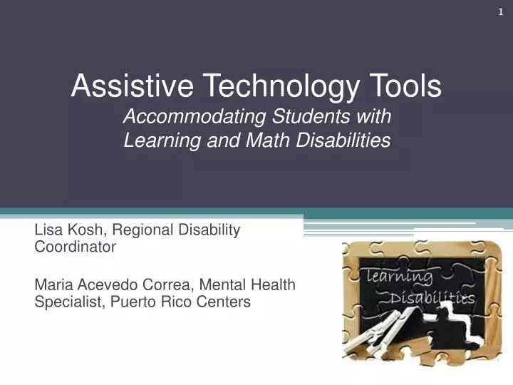 assistive technology tools accommodating students with learning and math disabilities