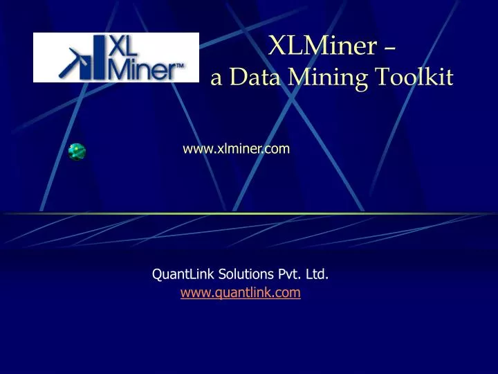 xlminer a data mining toolkit