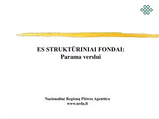 es strukt riniai fondai parama verslui