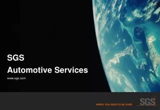 SGS Automotive Services sgs