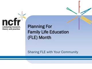 Planning For Family Life Education (FLE) Month