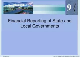 Financial Reporting of State and Local Governments